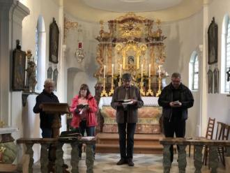 In der Bachmeierholzkapelle wurde wieder eine Maindacht abgehalten