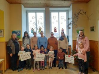 Spendenweitergabe an die Kinderkrebshilfe