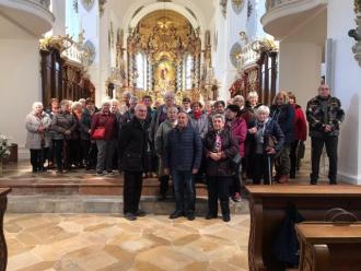 Die Rimbacher Senioren in der Klosterkirche in Windberg